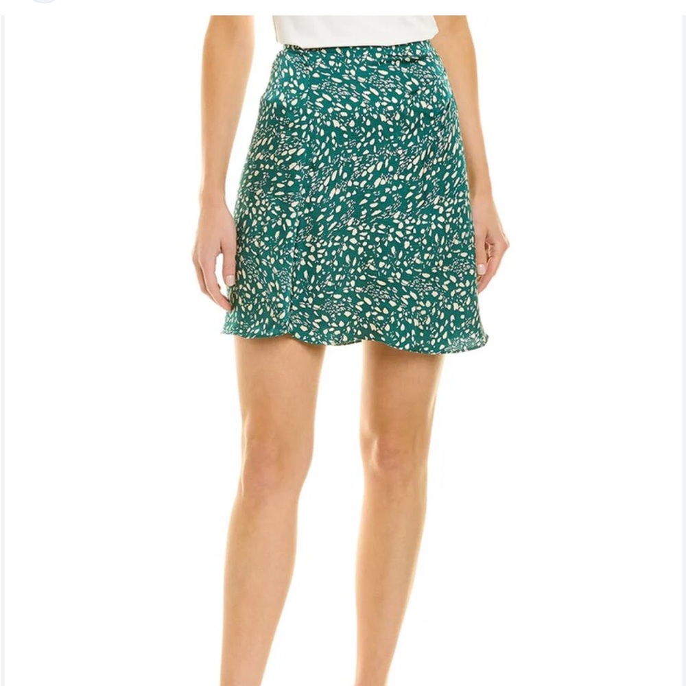 ba&sh Eva green mini skirt size M